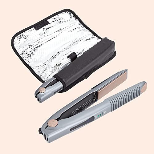 Be New Cordless Hair Straighteners | Ceramic Flat Iron | Wireless Mini Portable USB Rechargeable Travel Straightener | 3 Heat Modes | Heat up Quickly Safe | Includes Heat Mat/Travel Case