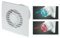 Bathroom Extractor Fan - 100mm - with Non Return Valve / Timer/ Pull Cord/ Humidistat. (Standard), White