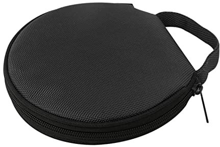 LOVIVER Porta CD Organizer in Tessuto Oxford 20 capacità squisita fattura Accessorio Impermeabile AntiGraffio Rotondo Durevole Portafoglio Vcd, Nero