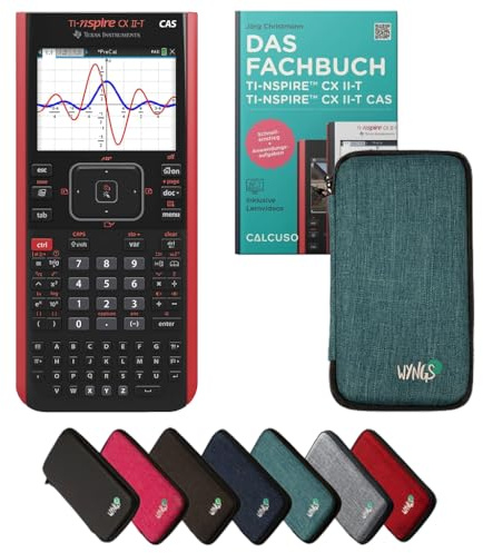 CALCUSO Standardpaket Türkis mit Grafikrechner TI Nspire CX II-T CAS