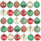 Weihnachtskugeln Weihnachtsbaumschmuck-Set,30Stück Kunststoff Weihnachtsbaumkugeln mit Aufhänger Weihnachtsbaum Deko Christbaumkugeln Dekorationen für Weihnachten (Rot Grün Gold)