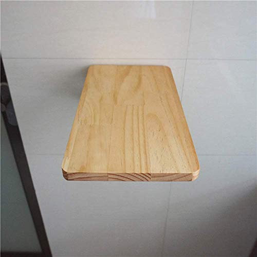 AZICYN Wandklapptisch unsichtbarer Computertisch aus Holz Wandklapptisch platzsparend mit Edelstahlhalterungen 50 60 cm (80 * 20 cm)