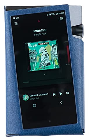 MITER CASE für Astell&Kern A&Norma SR35, Handgefertigt Schutzhülle Case Cover hülle AK-SR35 (Navy)