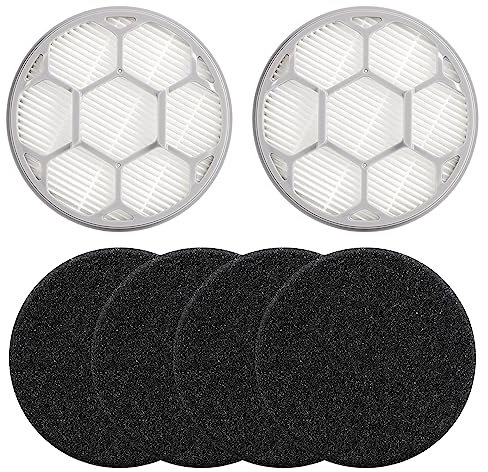 Esponja de Repuesto para Filtro HEPA, Accesorios para Neakasa/Neabot P1 Pro 2 filtros Hepa + 2 Esponja Filtro Repuesto de Filtro para Neabot P1 Pro Kit de Aseo para Mascotas y Aspiradora