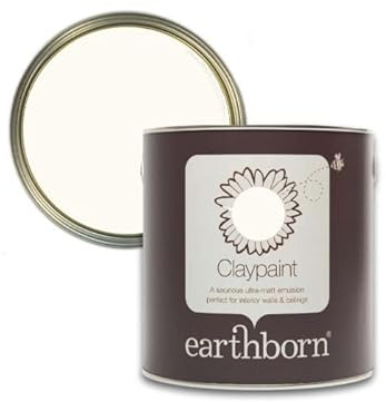earthborn Claypaint, Breathable paint for Walls and Ceilings (Up Up Away, 5 Litre)