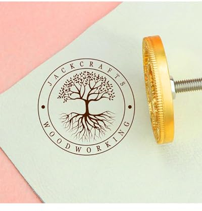 Ferro da stiro per legno personalizzato per marcare il legno ferro personalizzato bruciatura marchio timbro logo design per la lavorazione del legno e la cottura (5 x 5 cm)