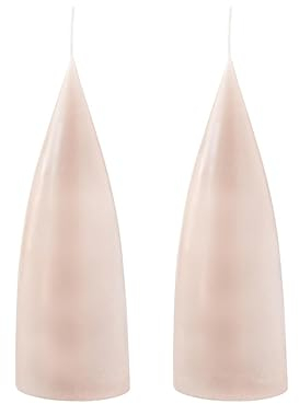 Kunstindustrien Farbige kegelförmige Kerzen (Nude)