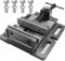 TRUSBEE Drill Press Vise, 3'' Jaw Capacity, Quick Release Clamp-on Vise Ultimate Durability, Slotted Base Drill Press Vice for Woodwork, Low Profile Drill Press, Benchtop, Milling Machine,etc