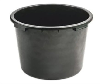 65L Water Bucket with Grip Handles - 35cm Height PVC Round Mixing Tub Garden Home Container
