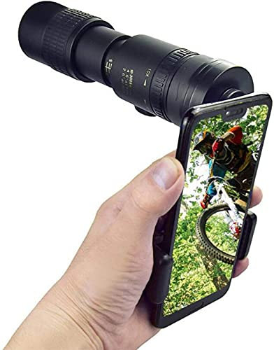 MRKU 4k 10-300x40mm Super-Telezoom-Monokular-Teleskop, mit Halterung und Stativ Wasserdichtes monokulares Smartphone-Teleskop, für unterwegs, Vogelbeobachtung, Camping