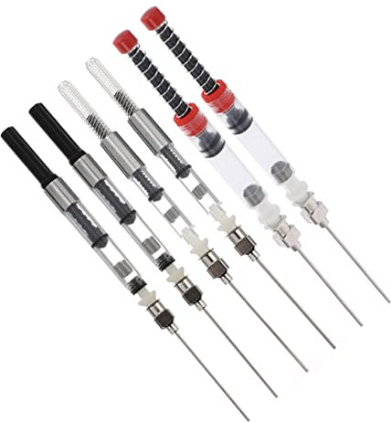GETAJGHSD 6pcs Fountain Pen Converter Ink Absorber Black Spring Filler for Office Supplies Inking Aid for School Use Compatible Pen Scenarios