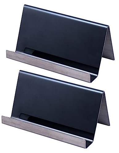 GRIRIW Edelstahl Tisch Namenshalter Kreative Und Minimalistische Ständer Für Visitenkarten Business Rack Spiegel Ideal Für Büro Und Empfangstresen
