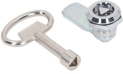 Camlock, Camlock-Schlüsselsatz. Verchromter Dreieckiger Zylinder. Zinklegierung
