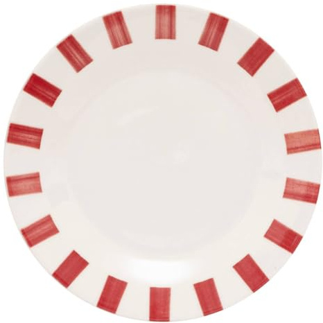 Atmosphera - Set aus 6 desserttellern cheri rot d19xh1,8cm