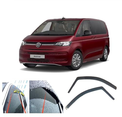 AC WOW 2x Regenschutz Windabweiser für Volkswagen für VW Multivan (T7) 2022 2023 2024 2025 2026