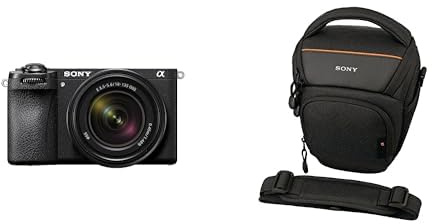 Sony Alpha 6700 Spiegellose APS-C Digitalkamera inkl. 18-135mm Objektiv (KI-basierter Autofokus, 5-Achsen-Bildstabilisierung, 4k 120p Video, Touch-Display) + LCSAMB