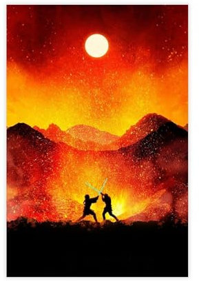 hsqxldhz Exklusives Anakin Skywalker-Poster auf Leinwand, Wandkunst, Dekordruck, Bild Gemälde für Wohnzimmer, Schlafzimmer, Dekoration, 30 x 45 cm