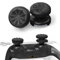 TEUVO Thumbsticks Capuchons Joystick PS5 - FPS Joystick Thumb Grip pour PS4 Grips Manette PS5 Silicone Caps Accessoires Manette Controller à Aide avec Viser, Réduire Pouce Fatigue, Noir 2 pièces