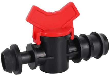 SHIOFRCN 1pc Garten Rohr Bypass Bewässerung Wasser Ventil 13/16/20mm Bewässerung Schlauch Wasserhahn Anschluss Steuerung Schalter PE PVC Schlauch Fugen(Black-1)