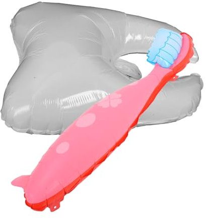 SOIMISS 2stücke Zahnballon Aus Folie Für Erste Zahnparty Weiße Ballons in Zahnform Für Babyparty-dekoration Robuste Aluminiumballons Für Zahnthemenparty-dekorationen