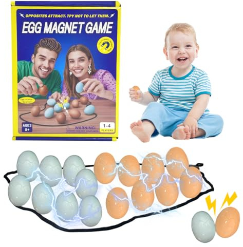 EduPlayte Magnetic Chess Game - Magnetic Chess Game with Rope for Parties, Interactive Multiplayer Toy for Teens and Adults