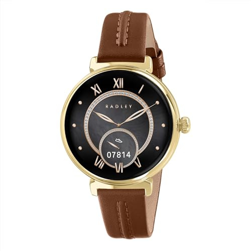RADLEY Series 48 Amoled Congac Leather strap Smart Watch