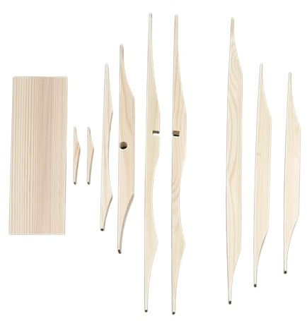 Akustikgitarren-Verstrebungs-Set für 81,3-91,4 cm Gitarren, Fichtenholz-Reparatur-Strebe, Ersatz-Set für Gitarrenbauer DIY
