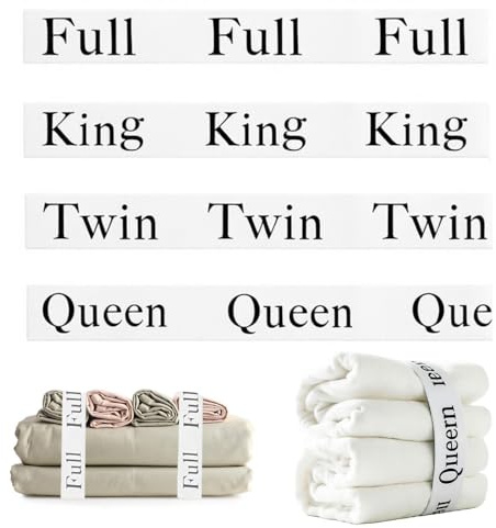 4 Packs Linen Organiser Bedding Bands, Closet Organization Sheet Straps | Elastic, Reusable, Bed Sheet Organizers Label Bands, for Sorting out the Bed Sheets Duvet Cover Towels