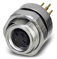 PHOENIX CONTACT SACC-DSI-M 8FS-4CON-L180 Gerätesteckverbinder, Hinterwund, 4 Polig, M12 Gewinde, 20 Stück
