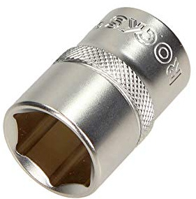 Steckschlüsseleinsatz 1/2”, 6-kant, 19 mm