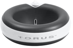 Torus Pet Maxi Gefilterter Wassernapf (Holzkohle) – 2 Liter – Napf für Zuhause und unterwegs – Autofill – Kein Auslaufen – Antimikrobiell – BPA-frei – Hund – Katze