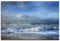 ARTland Wanddeko Leinwand Bilder Wandbild 60 x 40 cm Ostsee Meer Strand Sand Wellen Sommer Urlaub J8TO