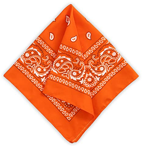Tough Headwear Großes Bandana Tuch - Halstuch Herren und Damen - Kopftuch Nickituch für Männer und Frauen - Halstuch Cowboy Paisley Pirat - Dreieckstuch versch. Farben