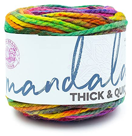 (1 Knäuel) Lion Brand Yarn Mandala Thick & Quick Bulky Yarn, Swirl