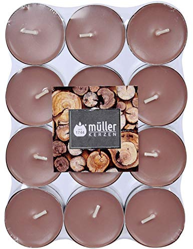 24er Duftteelicht von Müller Kerzenfabrik, neue Düfte, Duftrichtung:Sandelholz
