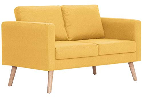 Tidyard 2 Sitzer Stoffsofa Schlafsofa Zweisitzer Kleines Sofagarnitur Bettsofa Loungesofa Bed Couch Sessel Polstersofa Rückenkissen