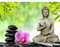 YSCOLOR Diamond Painting DIY Diamant Broderie Bouddha Zen Vie 5D Diamant Peinture Bouddha Point Croix 3D Diamant Mosaïque Décoration De Noël Cadeau d'art 30X40Cm