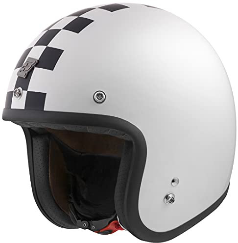 Bogotto V541 Scacco Jethelm, weiß matt/schwarz, XS