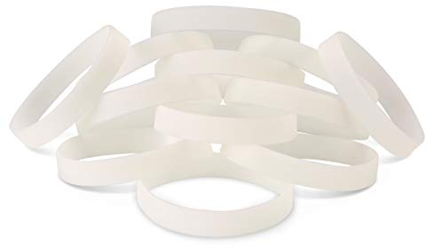 12 Stück leuchtende Silikon-Armbänder für Laufen, Sport, leuchtende Armbänder aus Gummi, personalisierbar
