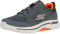 Skechers Go Walk Arch Fit Idyllic, Zapatillas Hombre, Charcoal/Orange, 40 EU