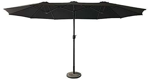Happy Garden Sombrilla doble 2,7x4,6m LINAI color negro
