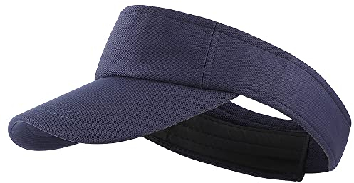 MK MATT KEELY Sun Visor Hat Sports Adjustable Baseball Cap with Outdoor UV Protection for Women Men Navy
