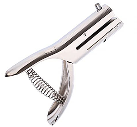 DONGKER Perforatore Foro Singolo,3mm Punzonatrice Portatile per Carta Punzonatore Manuale per Ufficio Scuola Finitura Carta