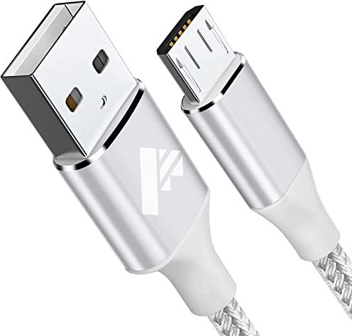 Micro USB Kabel 2M Nylon Micro USB Schnellladekabel Android High Speed Handy Ladekabel für Samsung Galaxy A10/ S7/ S6/ S5/ J7/J6/ Note 5, Huawei, PS4, Wiko, Nexus, Nokia, Kindle