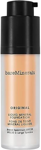 bareMinerals Original Liquid Mineral Foundation SPF 20-12 Medium Beige for Women 1 oz Foundation