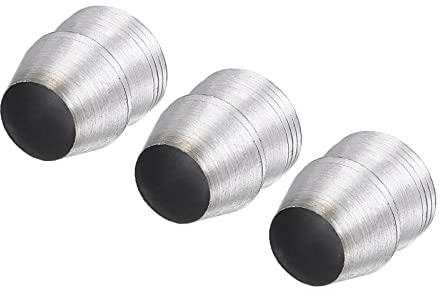 sourcing map 3Stk Runde Stahl Griff Keile für Axt Klauenhammer Vorschlaghammer Griff 18mm