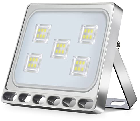 papasbox LED Flutlicht Strahler 30W Außen, 3000LM Außenstrahler Kaltweiß 6000K Fluter Scheinwerfer IP65 Wasserdicht Flutlichtstrahler für Hof Treppe Garten Garage Wand