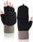 MELLIEX Fingerlose Handschuhe Winter Warme Convertible Thermo Halbfinger Fäustlinge Gestrickte Handschuhe mit Flip Touchscreen Fotografie Sport Handschuhe für Damen und Herren