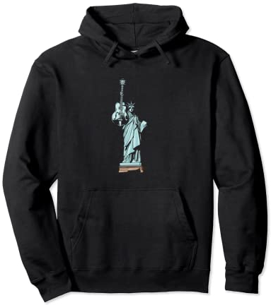 Statue Of Liberty Gitarristen | Gitarrenspieler | Musiker Pullover Hoodie