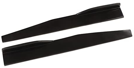 Universal Car Body Styling Seitenschweller, 2 STÜCKE Schwarz Glänzend ABS Verschleißfester Heckseitenschweller für Fahrzeugmodifikationen Seitenkästen und Verkleidungen